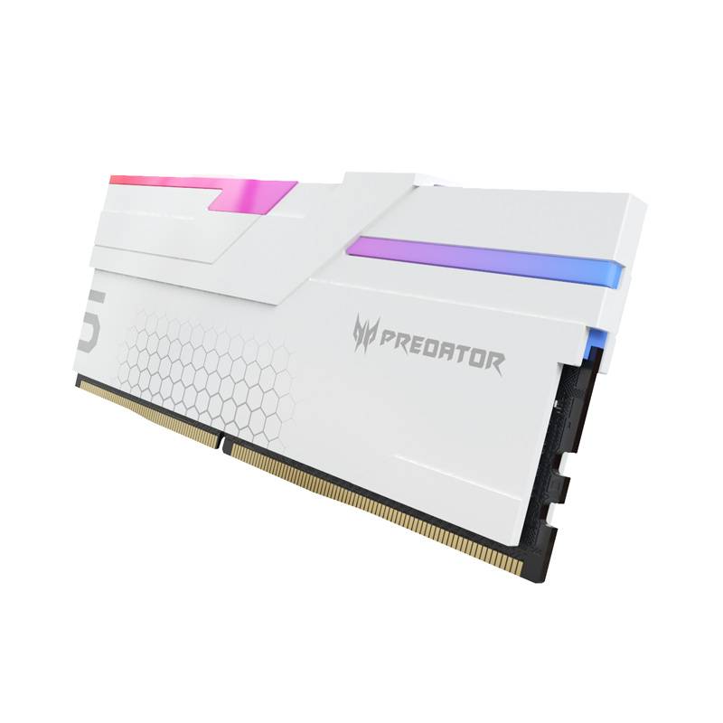 Memoria DDR5 Predator RGB modelo HERMES de 32GB (2*16GB) UDIMM 6800 MT/s BL.9BWWR.399 Color Blanco - Memoria DDR5 Predator RGB modelo HERMES de 32GB (2*16GB) UDIMM 6800 MT/s BL.9BWWR.399 Color Blanco -